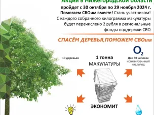 Акция «Zдай бумагу– помоги СВОим» пройдет 13 ноября 2024 года